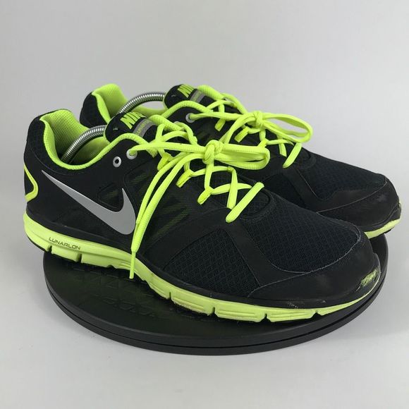 Nike Lunarlon Lunar Forever 2 Black/Volt Running Shoes 554905-002 Men’s Size 12 - Picture 4 of 12
